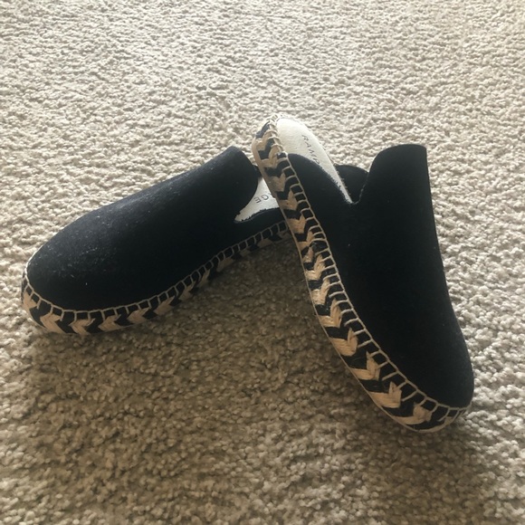 NWOT Black Rampage Espadrille Slides Size 7.5 - Picture 2 of 6